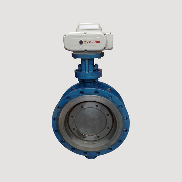 Electric hard sealing flange butterfly valve